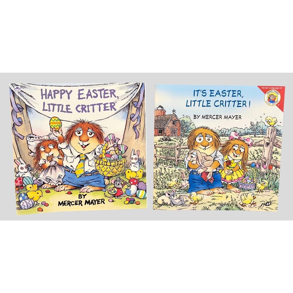 Little Critter Easter Book Lot Mercer Mayer Kids Holiday Story Books Set of 2